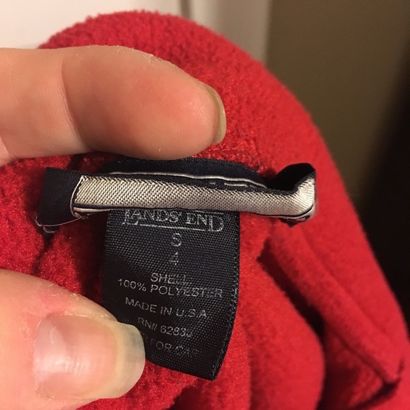 Child’s lands end button down Fleece Jacket - Picture 4 of 4